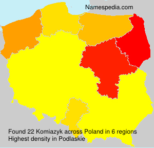 Surname Komiazyk in Poland Surname Komiazyk in Poland