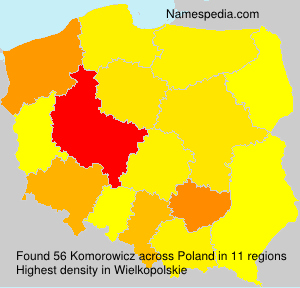 Surname Komorowicz in Poland Surname Komorowicz in Poland