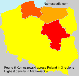 Surname Komoszewski in Poland Surname Komoszewski in Poland