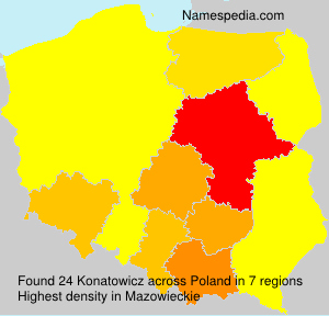 Surname Konatowicz in Poland Surname Konatowicz in Poland