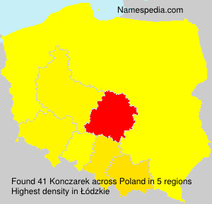 Surname Konczarek in Poland Surname Konczarek in Poland