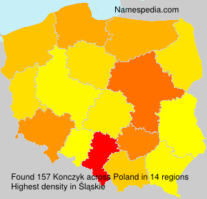 Surname Konczyk in Poland Surname Konczyk in Poland