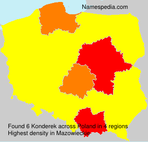 Surname Konderek in Poland Surname Konderek in Poland