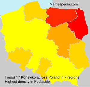 Surname Konewko in Poland Surname Konewko in Poland