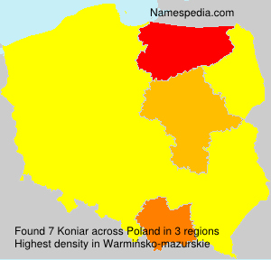 Surname Koniar in Poland Surname Koniar in Poland