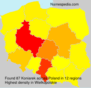 Surname Koniarek in Poland Surname Koniarek in Poland