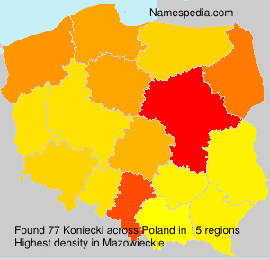 Surname Koniecki in Poland Surname Koniecki in Poland
