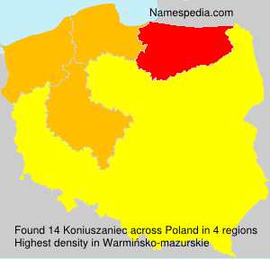 Surname Koniuszaniec in Poland Surname Koniuszaniec in Poland