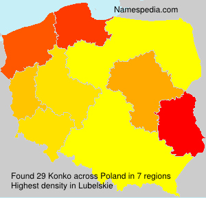 Surname Konko in Poland Surname Konko in Poland