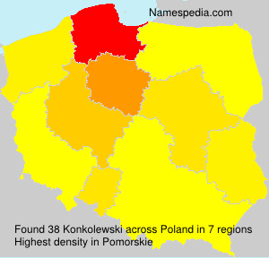 Surname Konkolewski in Poland Surname Konkolewski in Poland