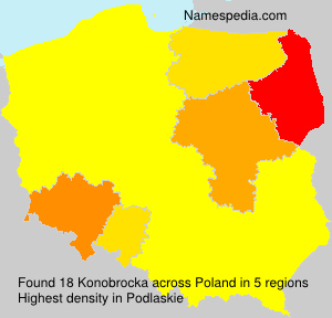 Surname Konobrocka in Poland Surname Konobrocka in Poland