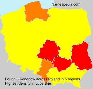 Surname Kononow in Poland Surname Kononow in Poland