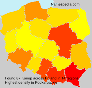 Surname Konop in Poland Surname Konop in Poland