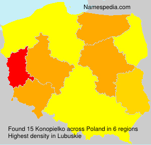 Surname Konopielko in Poland Surname Konopielko in Poland