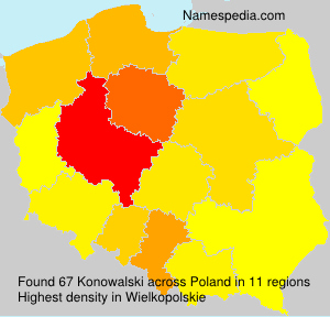 Surname Konowalski in Poland Surname Konowalski in Poland