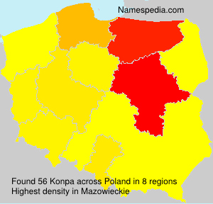 Surname Konpa in Poland Surname Konpa in Poland