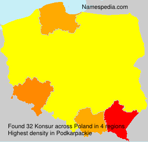 Surname Konsur in Poland