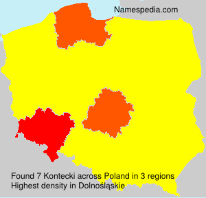 Surname Kontecki in Poland Surname Kontecki in Poland