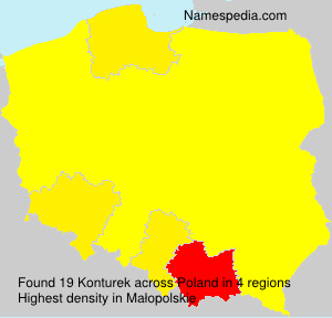 Surname Konturek in Poland Surname Konturek in Poland