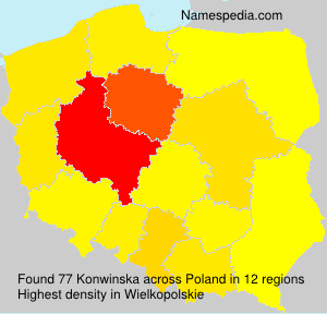 Surname Konwinska in Poland Surname Konwinska in Poland