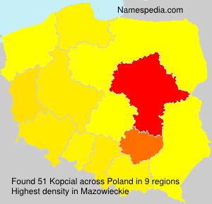 Surname Kopcial in Poland Surname Kopcial in Poland
