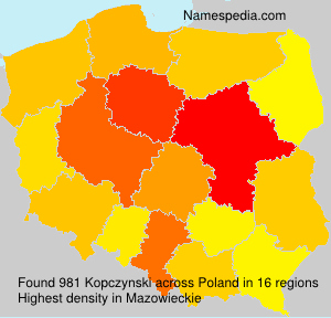 Surname Kopczynski in Poland Surname Kopczynski in Poland