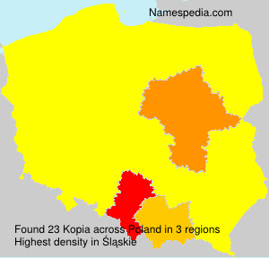Surname Kopia in Poland Surname Kopia in Poland