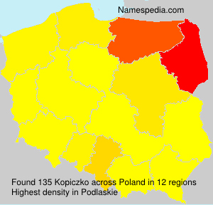 Surname Kopiczko in Poland Surname Kopiczko in Poland
