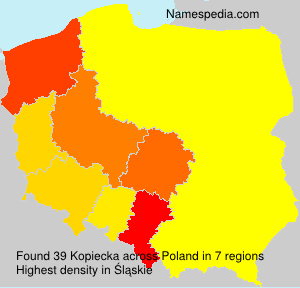 Surname Kopiecka in Poland Surname Kopiecka in Poland