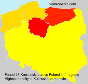 Surname Kopistecki in Poland