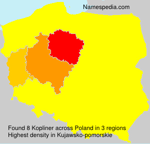 Surname Kopliner in Poland Surname Kopliner in Poland
