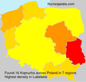 Surname Koprucha in Poland Surname Koprucha in Poland