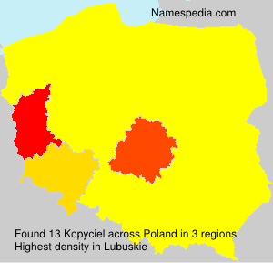 Surname Kopyciel in Poland Surname Kopyciel in Poland