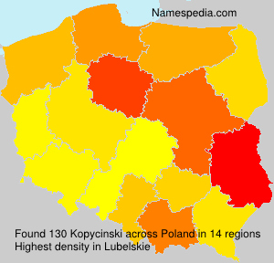 Surname Kopycinski in Poland Surname Kopycinski in Poland