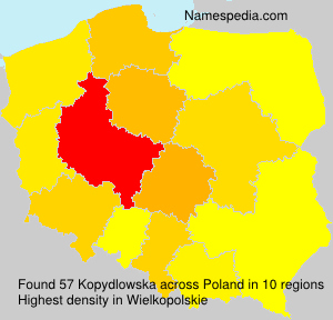 Surname Kopydlowska in Poland Surname Kopydlowska in Poland