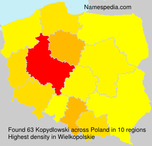 Surname Kopydlowski in Poland Surname Kopydlowski in Poland