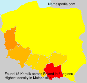 Surname Koralik in Poland Surname Koralik in Poland