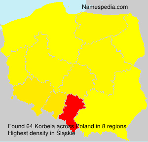 Surname Korbela in Poland Surname Korbela in Poland