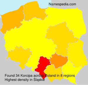 Surname Korcipa in Poland Surname Korcipa in Poland