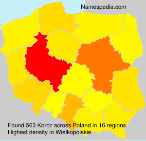 Surname Korcz in Poland Surname Korcz in Poland