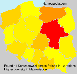 Surname Korczakowski in Poland Surname Korczakowski in Poland