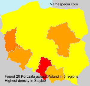 Surname Korczala in Poland Surname Korczala in Poland