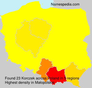 Surname Korczek in Poland Surname Korczek in Poland