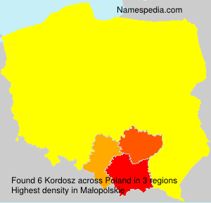 Surname Kordosz in Poland Surname Kordosz in Poland