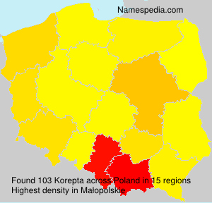 Surname Korepta in Poland Surname Korepta in Poland