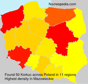 Surname Korkuc in Poland Surname Korkuc in Poland
