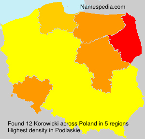 Surname Korowicki in Poland Surname Korowicki in Poland