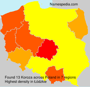 Surname Koroza in Poland Surname Koroza in Poland
