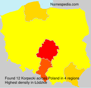 Surname Korpecki in Poland Surname Korpecki in Poland
