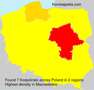 Surname Korpolinski in Poland Surname Korpolinski in Poland